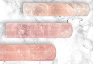 印鑑　天然石材ローズクォーツ