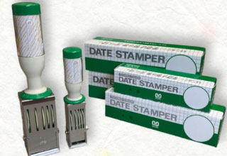 データー印　サンビー角A型(元号略歴)、CR型(西暦)