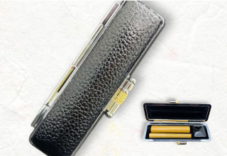 もみ皮ダブルケース