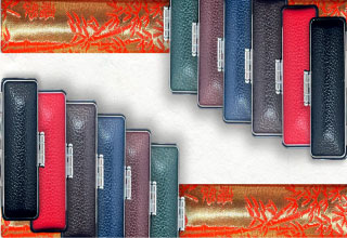 もみ皮朱竹ケース