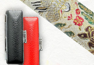 もみ皮鶴亀ケース